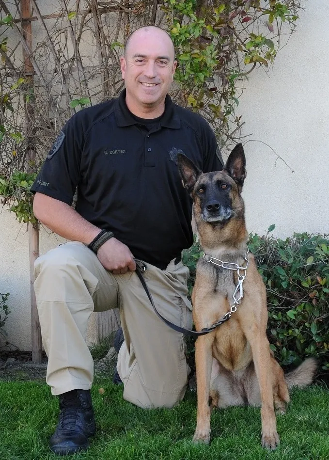 Sergeant Gilbert Cortez and K9 Mattie